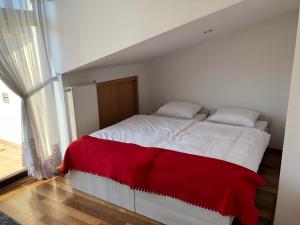 Posteľ alebo postele v izbe v ubytovaní Apartamenty Szabla Bydgoszcz