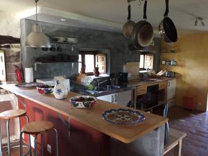Dapur atau dapur kecil di La Casa del Chileno
