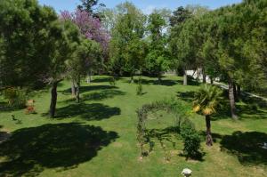 a park with trees and a bench in the grass at LA LOUISIANE 31 in Villefranche-de-Lauragais +12 photos