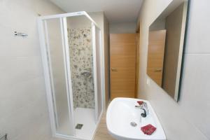 A bathroom at Casa Melva