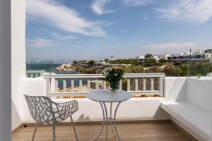 A balcony or terrace at Poseidon Hotel Suites