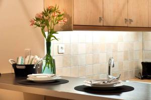 Η κουζίνα ή μικρή κουζίνα στο Center gazi historical +31 φωτογραφίες