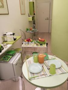 Kuchyň nebo kuchyňský kout v ubytování B&B Linea Verde