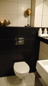 カルパチにあるApartamenty EverySky - Prusa 2A-09のバスルーム(白いトイレ、シンク付)