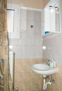 A bathroom at Marianna's apartment