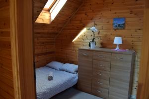 Letto o letti in una camera di Błękit