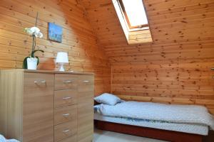 Letto o letti in una camera di Błękit