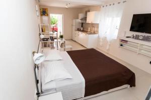 Kuchyň nebo kuchyňský kout v ubytování Studio Apartment Dada + 10 fotografií