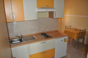 Kuchyň nebo kuchyňský kout v ubytování Apartments Zora