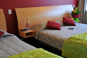 Voodi või voodid majutusasutuse Park View Motor Lodge toas