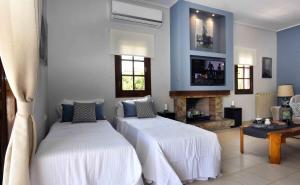 Postel nebo postele na pokoji v ubytování The House of Art