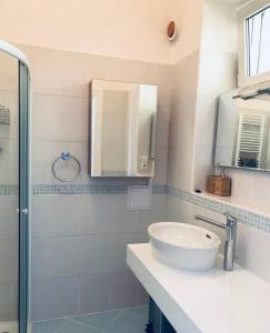 Koupelna v ubytování Apartmán u Masaryka
