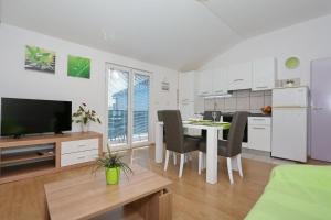 Kuchyň nebo kuchyňský kout v ubytování Apartment Dent