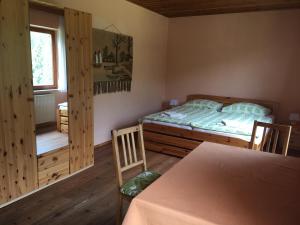 Postel nebo postele na pokoji v ubytování Urlaub im Zirbenland