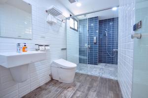 Baðherbergi á Sky Square Business Travel
