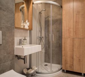 Kúpeľňa v ubytovaní udanypobyt Smrekova Apartament