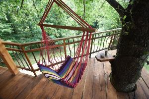Balkón alebo terasa v ubytovaní Treehouse Resnice -Mrežnica