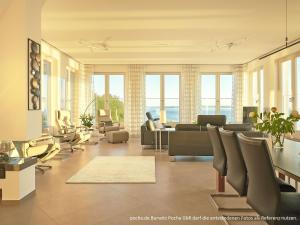 Кът за сядане в "FIRST" Sellin Penthouse "Meerblick & SPA"