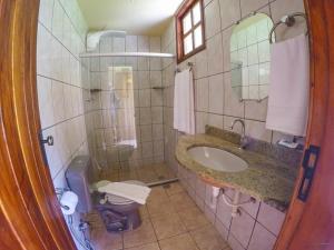 Koupelna v ubytování Paraíso das Águas Hotel Bahia + 37 fotografií