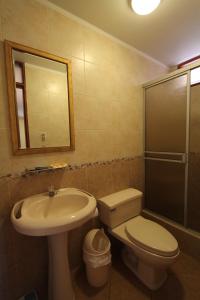 Koupelna v ubytování Hotel Chicama