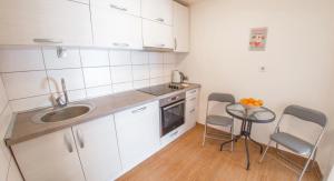 Kuchyň nebo kuchyňský kout v ubytování Apartment Tiger Lily