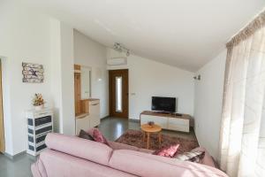 TV a/nebo společenská místnost v ubytování Apartment Roko