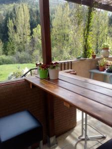 Balkón nebo terasa v ubytování Auberge de Barnas