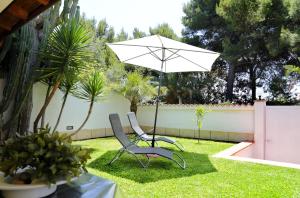 Jardín al aire libre en Villetta Carla