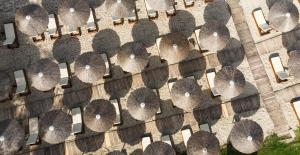 an overhead view of a bunch of trees in a park at Olympion Sunset Halkidiki in Fourka
