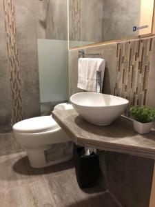 Phòng tắm tại Paracas Guest House