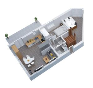 Půdorys ubytování SAUNA - JACUZZI - 100% PRIVÉ - L'ESTANTADA