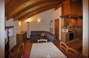Kuchyň nebo kuchyňský kout v ubytování Residenza Al Castello