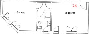 The floor plan of Apartment Lake Maggiore - ITALIA