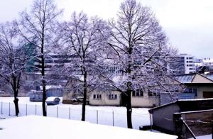 Gästezimmer Sakowski during the winter