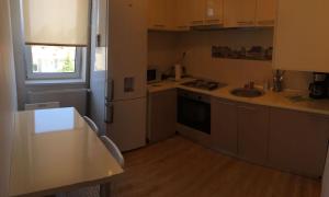 Kuchyň nebo kuchyňský kout v ubytování Grand Eforie Apartment 2