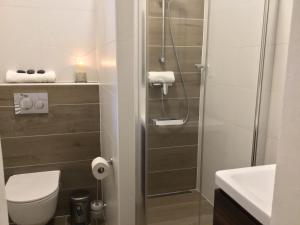 Koupelna v ubytování EURO APARTMENTS LIDICKÁ 39 BRNO