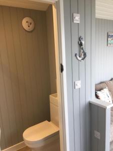 ห้องน้ำของ Allibella Shepherds Hut, Amazing Seaview, Private garden, Pet Friendly