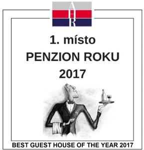 a poster for the first guest house of the year at Penzion U Zámku in Mělník