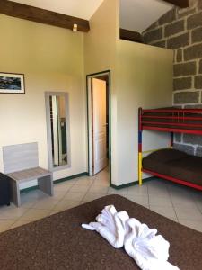 Postel nebo postele na pokoji v ubytování Hotel Clair de Lune