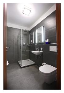 Koupelna v ubytování Hotel U Kašny