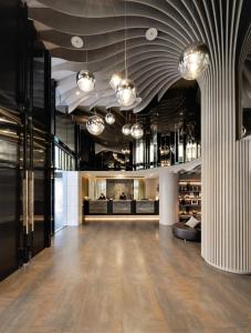 Kuchyň nebo kuchyňský kout v ubytování Starhaus Hotel