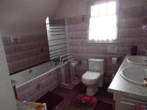 Koupelna v ubytování Chambre d'Hôtes Broualeuc