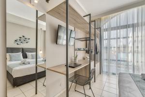 Katil atau katil-katil dalam bilik di Contessa Hotel