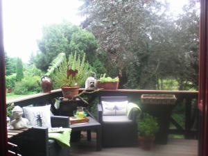 Ein Garten an der Unterkunft Auf "Kleine Wiesen"