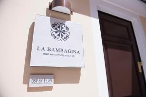 Сертификат, награда, вывеска или другой документ, выставленный в La Bambagina