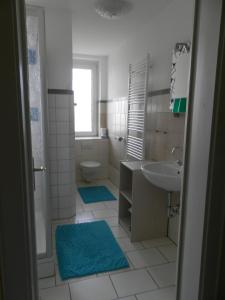 Koupelna v ubytování Ferienwohnung Oppermann