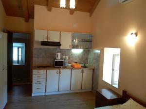 Kuchyň nebo kuchyňský kout v ubytování apartman željana