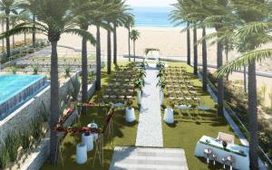 Bazén v ubytování Hard Rock Hotel Los Cabos nebo v jeho okolí