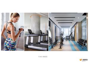 Fitness centrum a/nebo fitness zařízení v ubytování Yuwa Serviced Residence