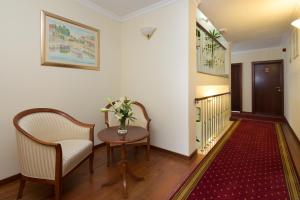Et sittehjørne på Hotel Villa Bacchus